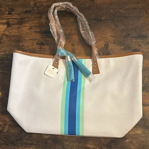 Cinda B Medium London Tote / New With Tags - Picture 3 of 4